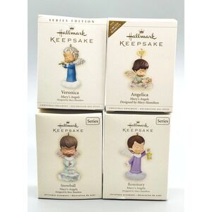 Hallmark Keepsake Marys Angels Veronica Angelica Snowball Rosemary Lot of 4